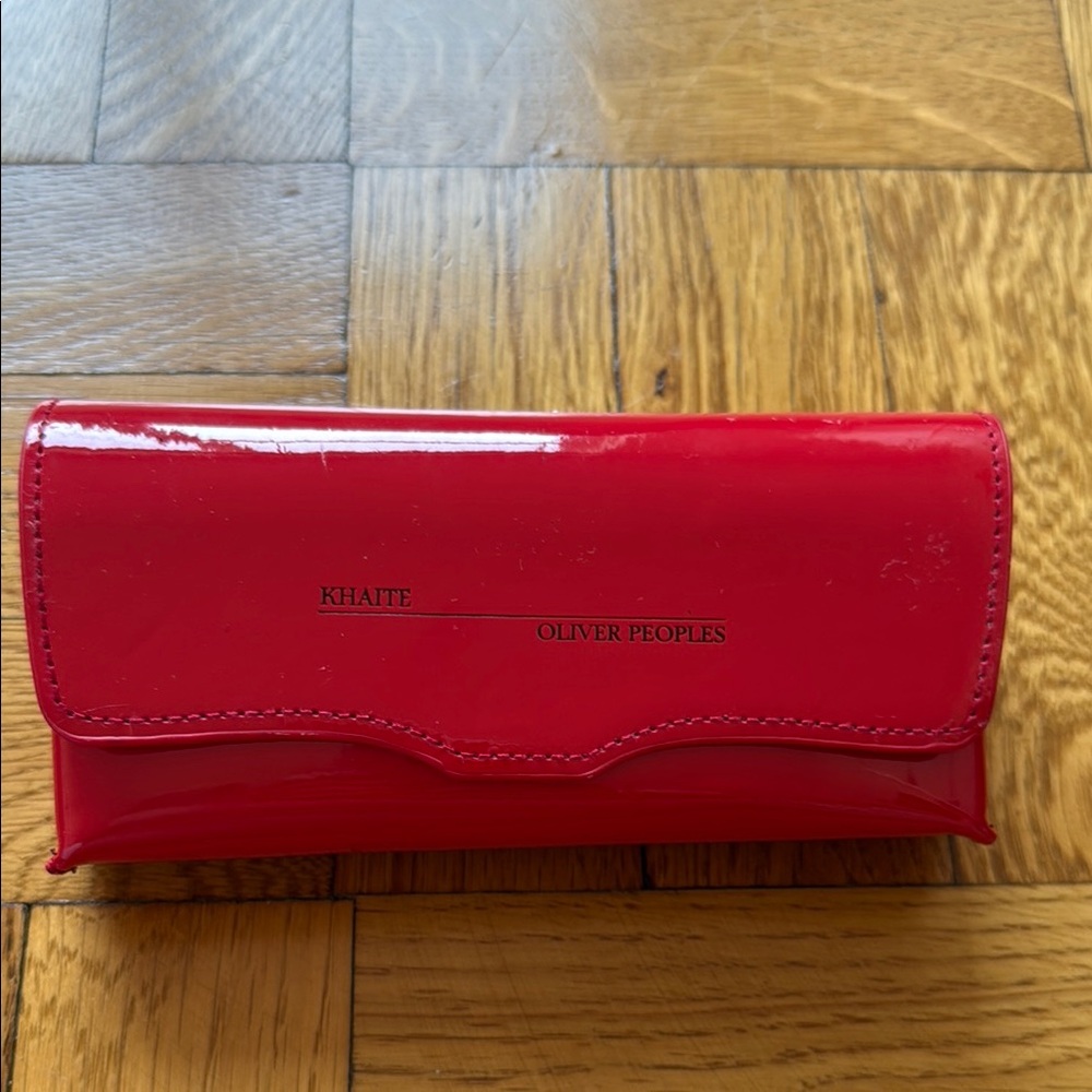 Oliver Peoples x Khaite Glossy Red Eyeglasses Case